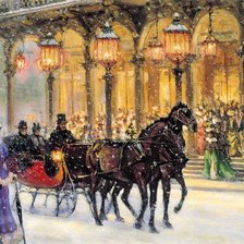 Схема вышивки «У театра»