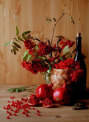 натюрморт - рябина - оригинал