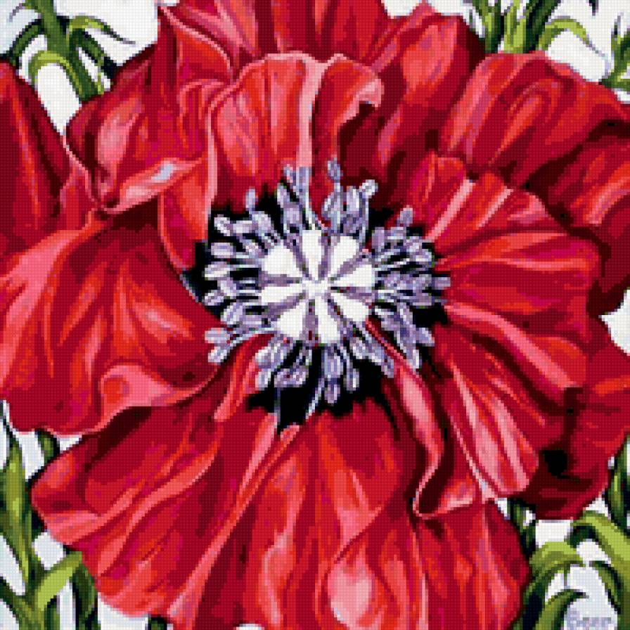 Подушка "Мак" - маки, подушка, цветок, любимые маки, цветы, панно - предпросмотр