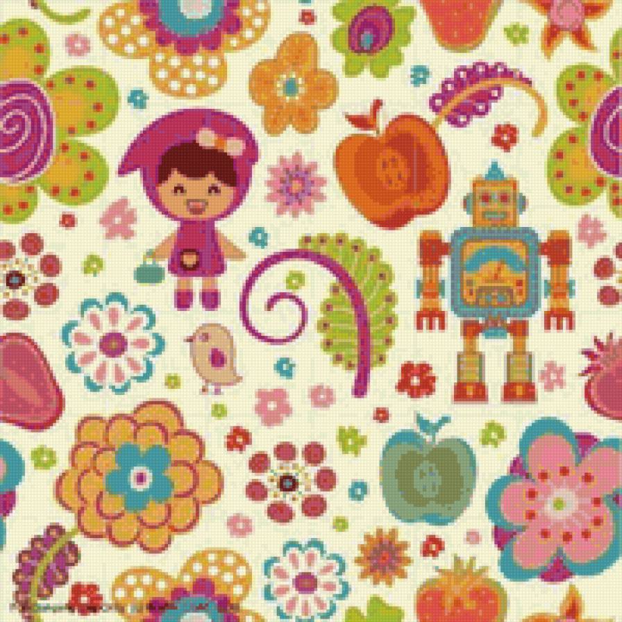 Подушка - подушка, детям, живопись - предпросмотр