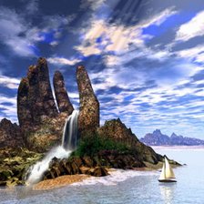 Схема вышивки «Пейзаж»