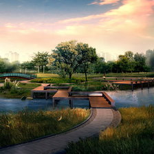 Схема вышивки «Пейзаж»