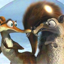 Схема вышивки «Белка, мультфильм»