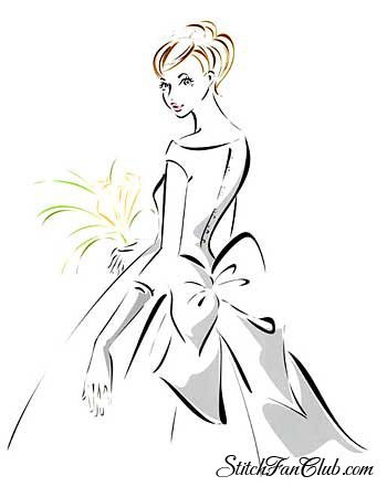 №3361289 - карандаш, контур, девушка, дама - оригинал