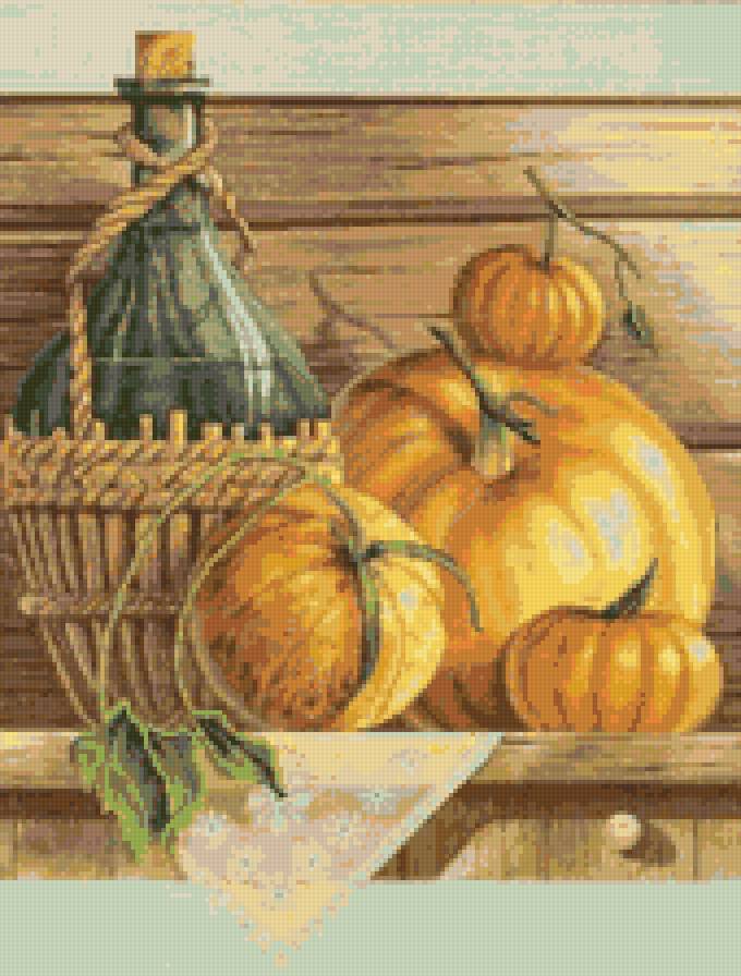 Тыквы - натюрморт, тыква - предпросмотр