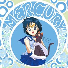 Схема вышивки «Сэйлор Меркурий»