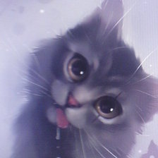 Схема вышивки «мяу»