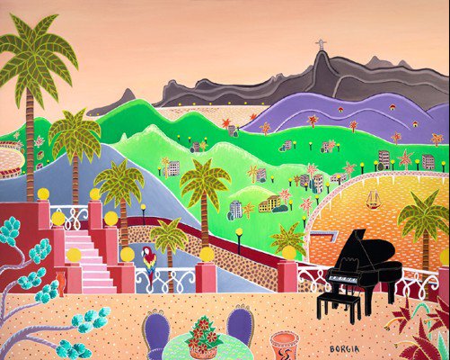 Серия "Живопись Карла Боргия" - природа, пейзаж - оригинал