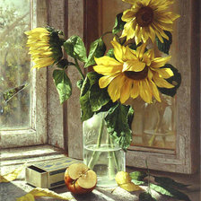 Схема вышивки «Подсолнухи»