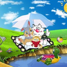 Схема вышивки «Друзья»