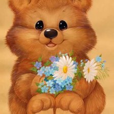 Схема вышивки «Медвежонок»