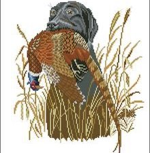 Схема вышивки «охотник»