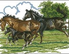 Схема вышивки «бег»