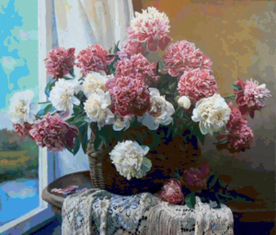 Серия "Пионы" - пионы, цветы - предпросмотр