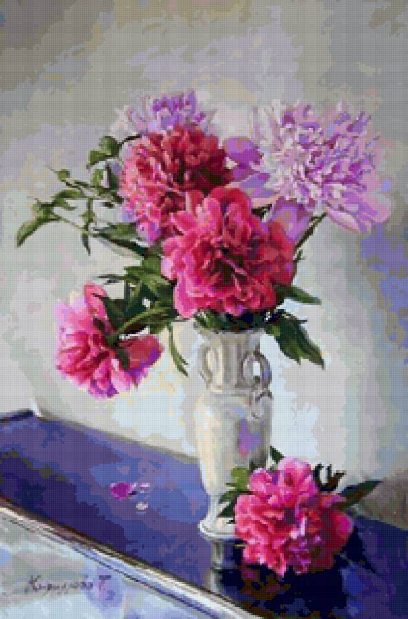 Серия "Пионы" - цветы, пионы - предпросмотр