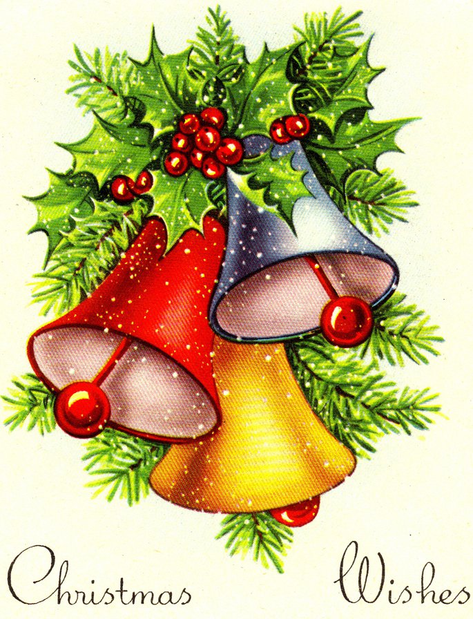 Новогодняя - новогодняя, рождество, домик, елка, колокольчик, новый год - оригинал