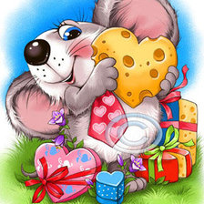 Схема вышивки «мышонок»