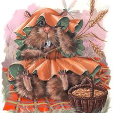 Схема вышивки «хомяк»