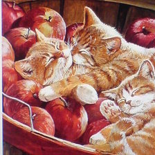 Схема вышивки «яблочки»