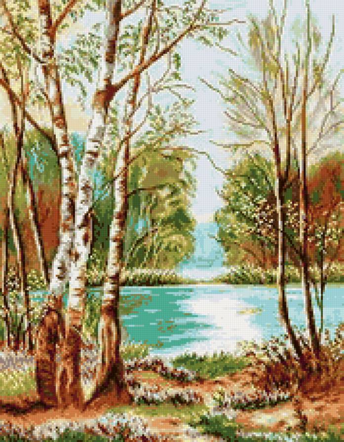 природа - весна, березы - предпросмотр