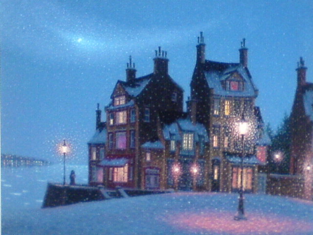 в свете фонарей - город, пейзаж - оригинал