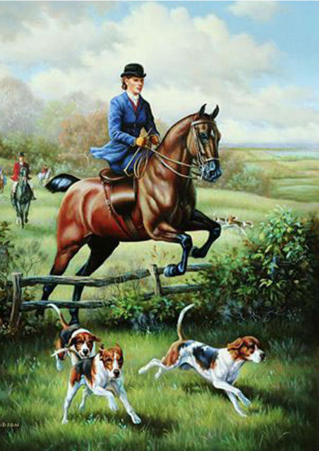 охота - собаки, охота, лошади - оригинал