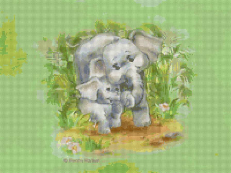 Серия "Детское" - слоны, животные, мультики - предпросмотр