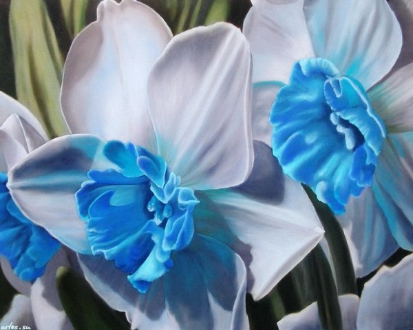 Серия "Букет" - цветы, нарциссы, букет - оригинал