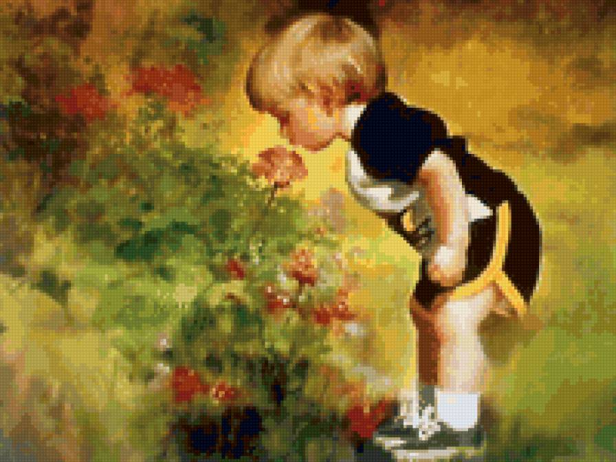 в саду - дети - предпросмотр