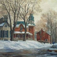 Схема вышивки «Серия "Дома"»