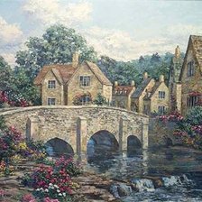 Схема вышивки «Серия "Дома"»