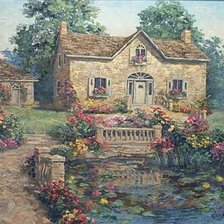 Схема вышивки «Серия "Дома"»