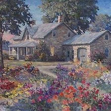 Схема вышивки «Серия "Дома"»