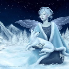 Схема вышивки «Ледяная фея»