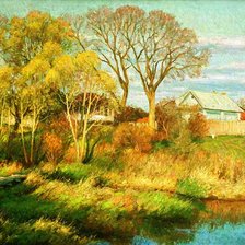 Схема вышивки «Пейзаж»