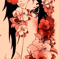 Схема вышивки «в цветах 1»