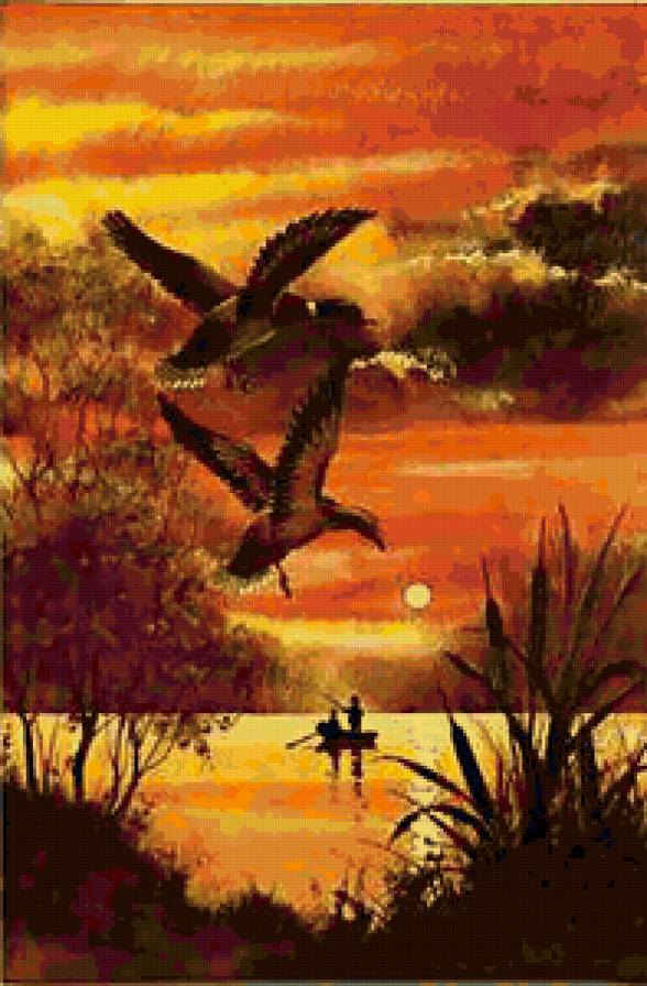 Необычная красивая картина) - пейзаж, картина - предпросмотр