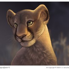 Схема вышивки «львица»