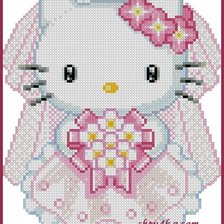 Схема вышивки «китти»