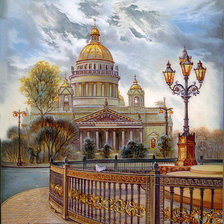 Схема вышивки «Питер»