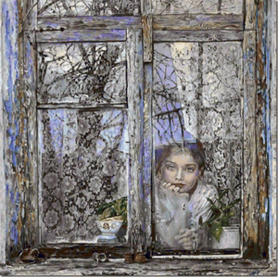 В ожидании - ожидание, весна, девушка, окно - предпросмотр