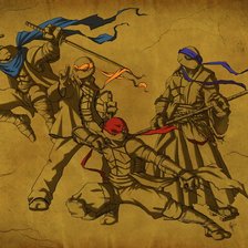 Схема вышивки «Черепашки-ниндзя»