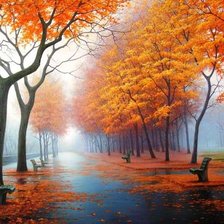 Схема вышивки «Аллея»