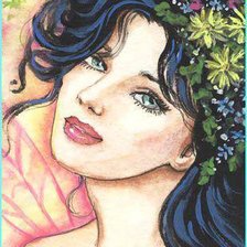 Схема вышивки «Она»