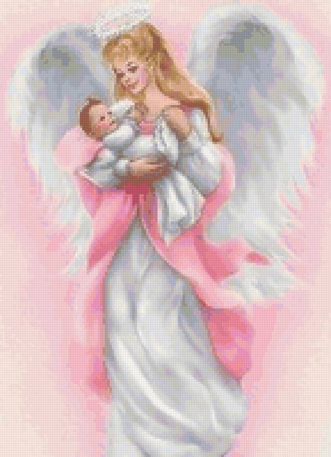 Для девочки - ангел, девочка, метрика, детям - предпросмотр