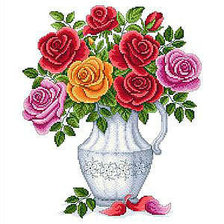 Схема вышивки «розы»