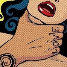 Схема вышивки «love»