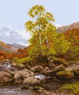 У ручья - пейзаж - оригинал