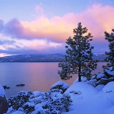 Схема вышивки «пейзаж»