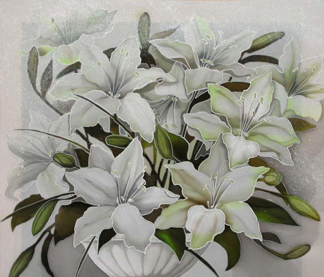 белые цветы - букет, цветы - оригинал